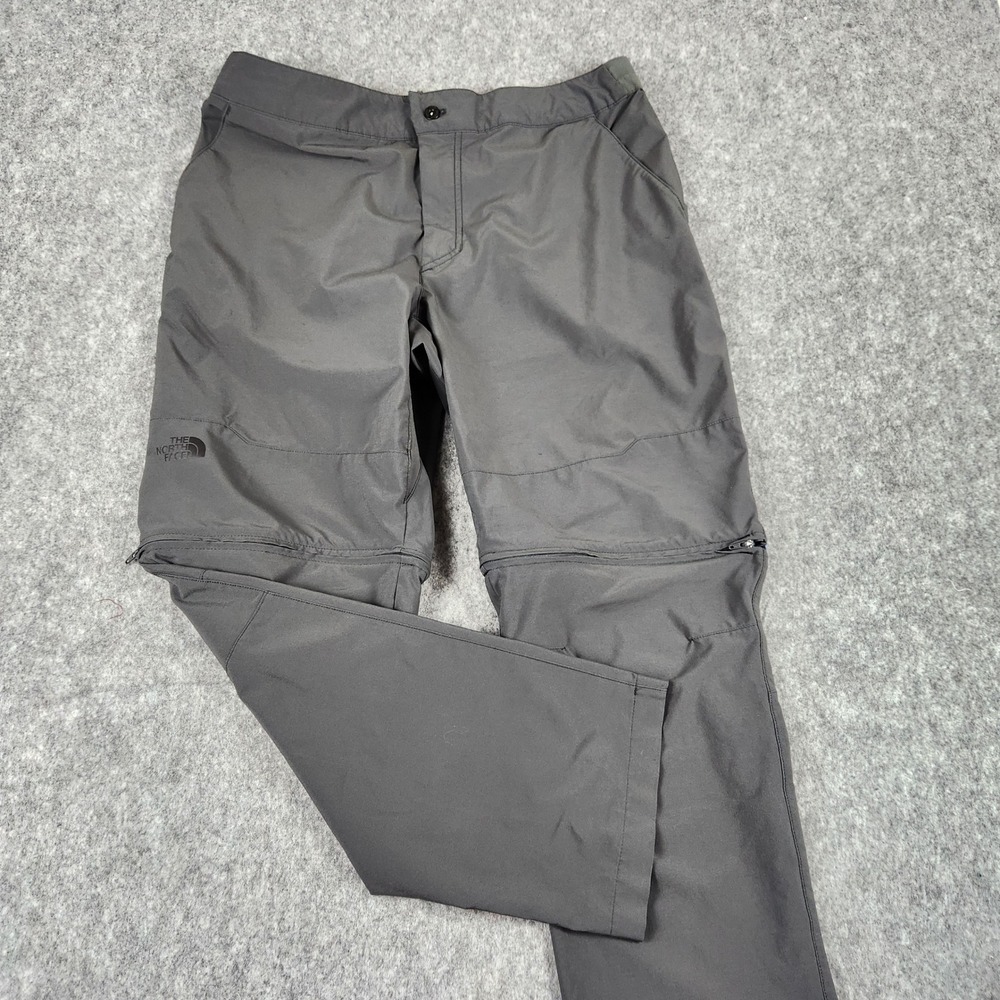The North Face Paramount Convertible Pants Men 36 Grey Hiking Outdoor Zip Off